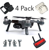 DJI Spark Accessories Bundle Set Combo Lens Cap Hood Sun Shade Camera Cover Protector Landing Gear Guard Protective Bubble Remote Controller Clip Accessory By FSLabs (4 pack) - F/Stop Labs