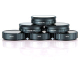 DJI OSMO Action Camera Lens Filter Set, (6 Pack) ND4, ND8, ND16, ND4/CPL, ND8/CPL, ND16/CPL, Waterproof - F/Stop Labs