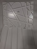 NeoHome 10-Sheet Self Adhesive Backsplash, 12 in. x 12in. Grey Marble Design 3D Wall Panels